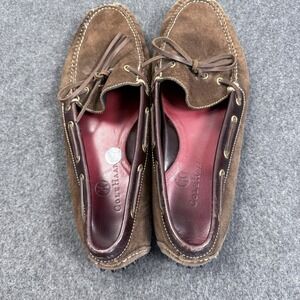 Cole Haan Brown Suede Driving Loafers Moc Toe 9.5D